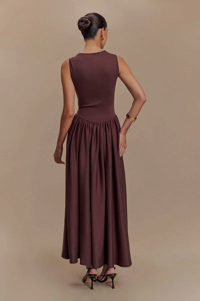 Sorelle - Midi Dress - Cacao Brown miaforde.co