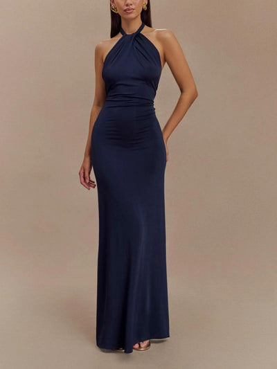 Aurelia - Sculpted Elegance Halter Gown miaforde.co
