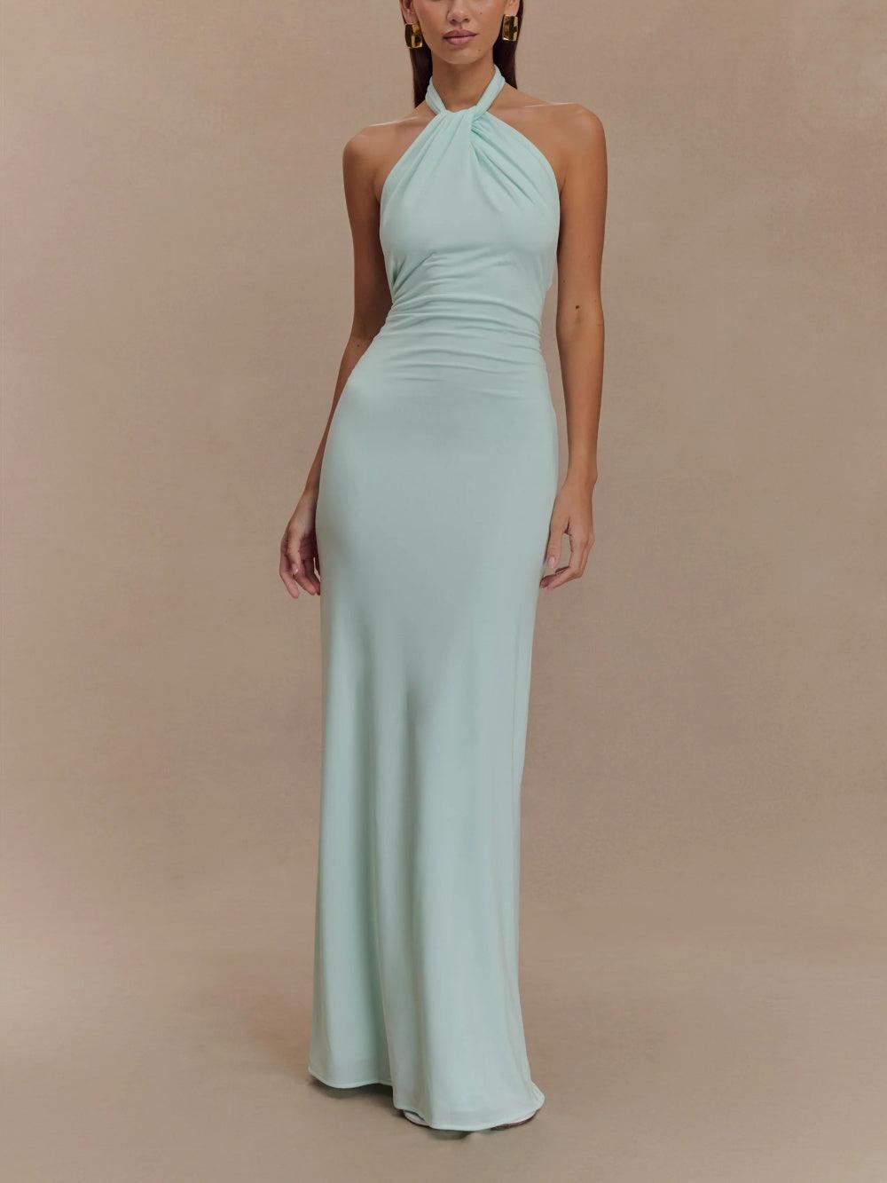 Aurelia - Sculpted Elegance Halter Gown miaforde.co