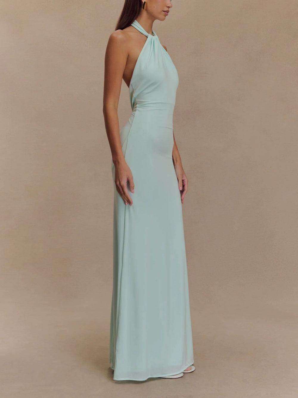 Aurelia - Sculpted Elegance Halter Gown miaforde.co