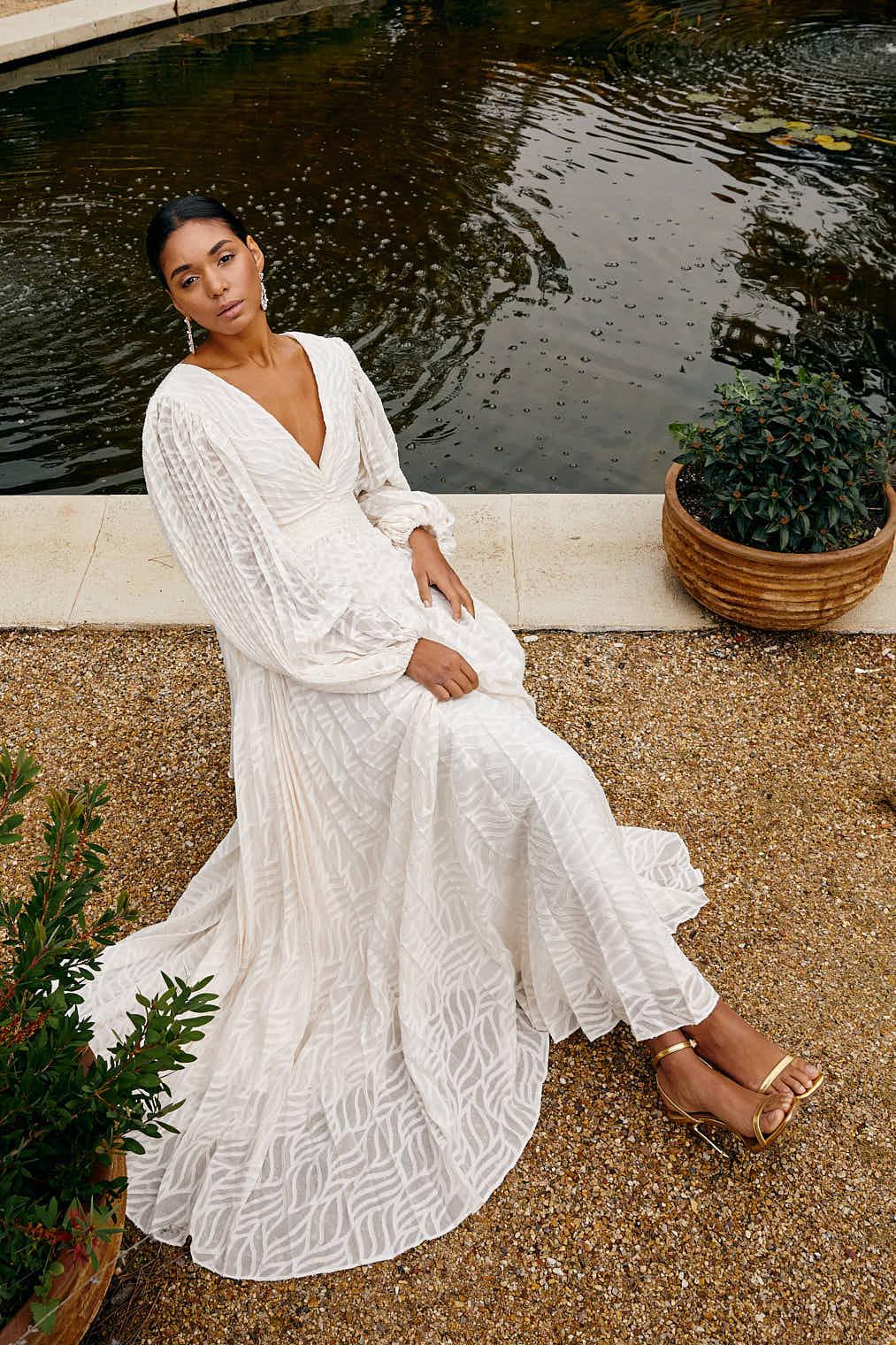 Allegory Elsa Cream Maxi Dress Claxoria