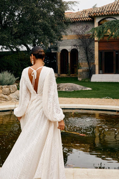Allegory Elsa Cream Maxi Dress Claxoria
