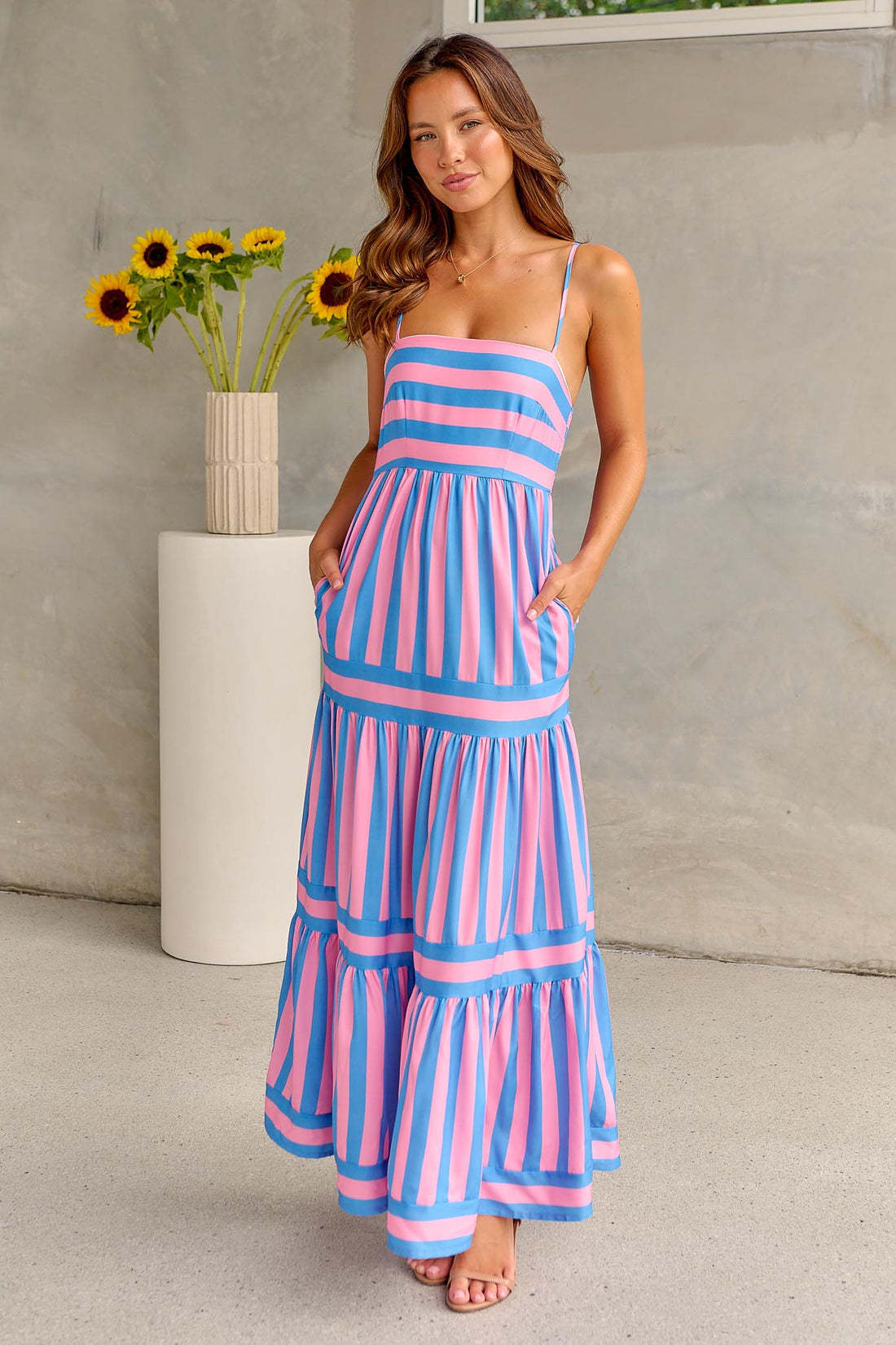 Charlotte™ | Stripped Maxi Dress