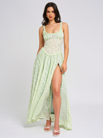 Jarrah™ | High Slit Maxi Dress Claxoria
