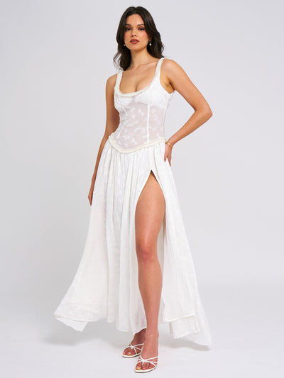 Jarrah™ | High Slit Maxi Dress Claxoria