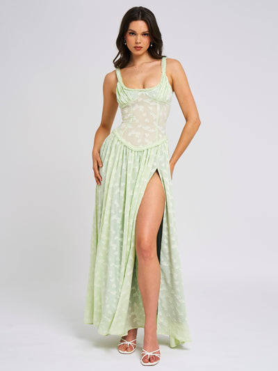 Jarrah™ | High Slit Maxi Dress Claxoria