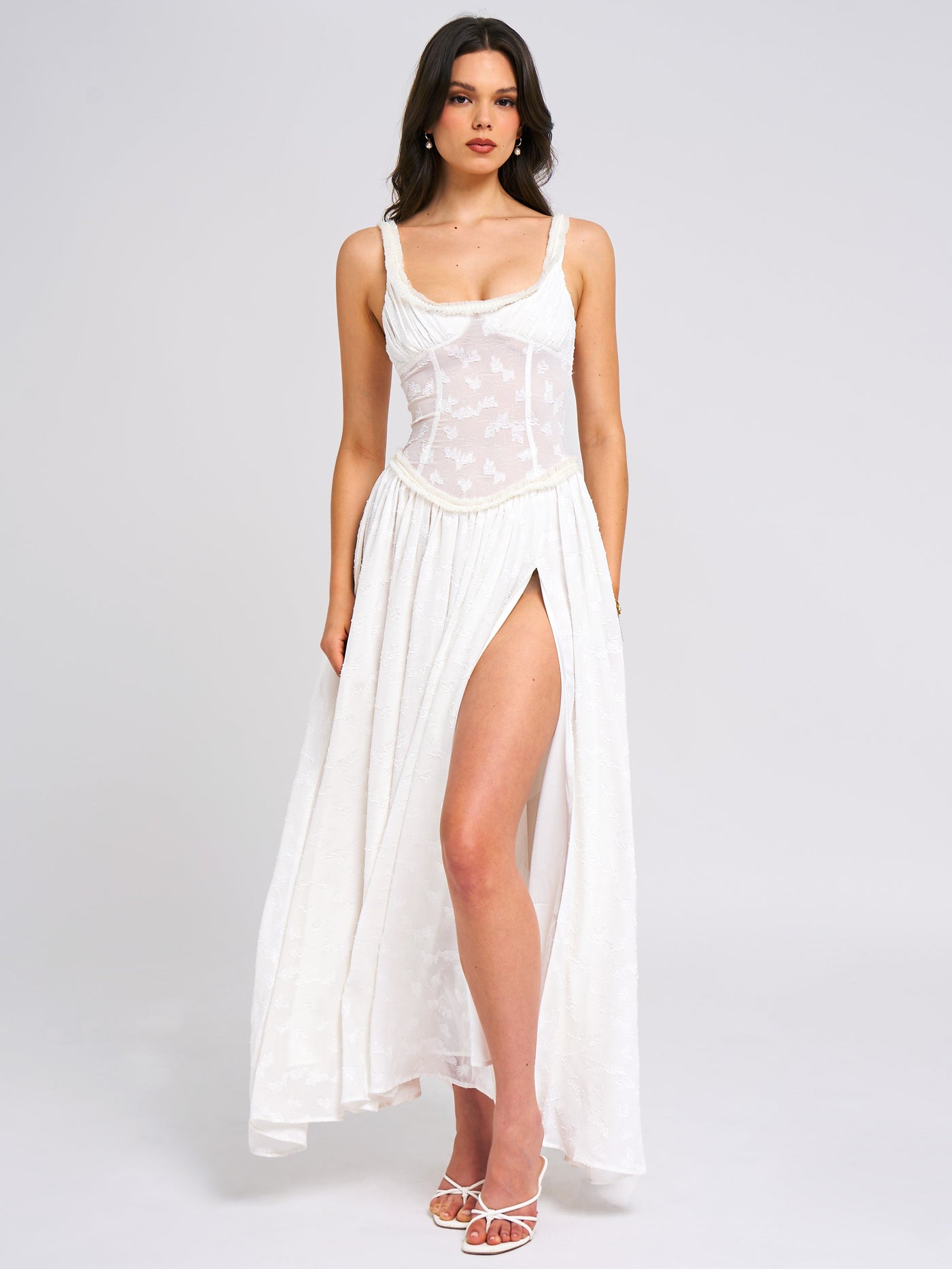 Jarrah™ | High Slit Maxi Dress Claxoria