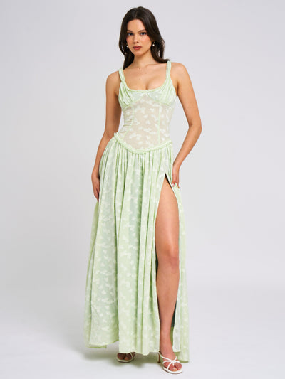 Jarrah™ | High Slit Maxi Dress Claxoria
