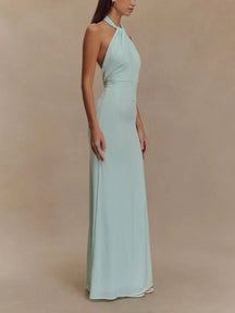 Aurelia™ | Sculpted Elegance Halter Gown miaforde.co
