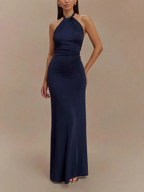 Aurelia™ | Sculpted Elegance Halter Gown miaforde.co