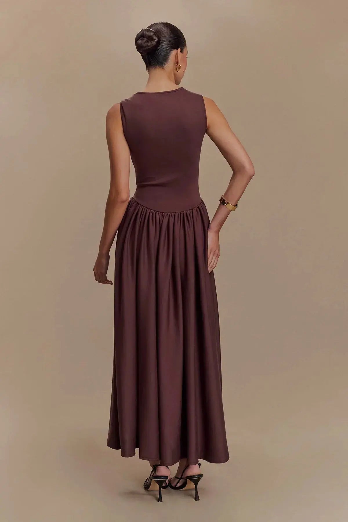 Elysian™ | Cacao Midi Dress Claxoria