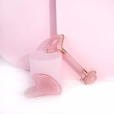 GUA SHA & RESIN ROLLER SET FOR FACE LIFT & WRINKLE REMOVER Claxoria