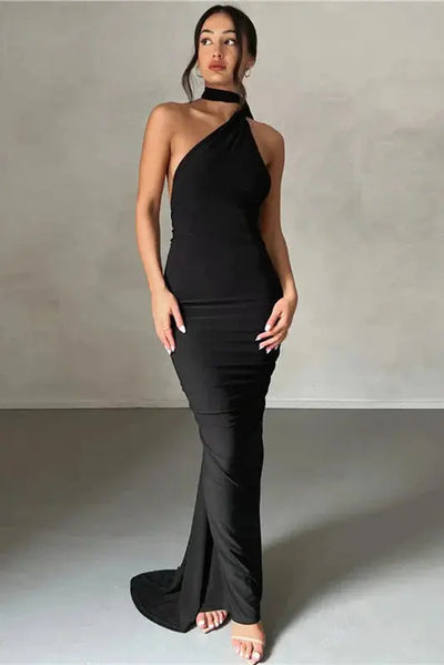 Isadora™ | Elegant Backless Dress Claxoria