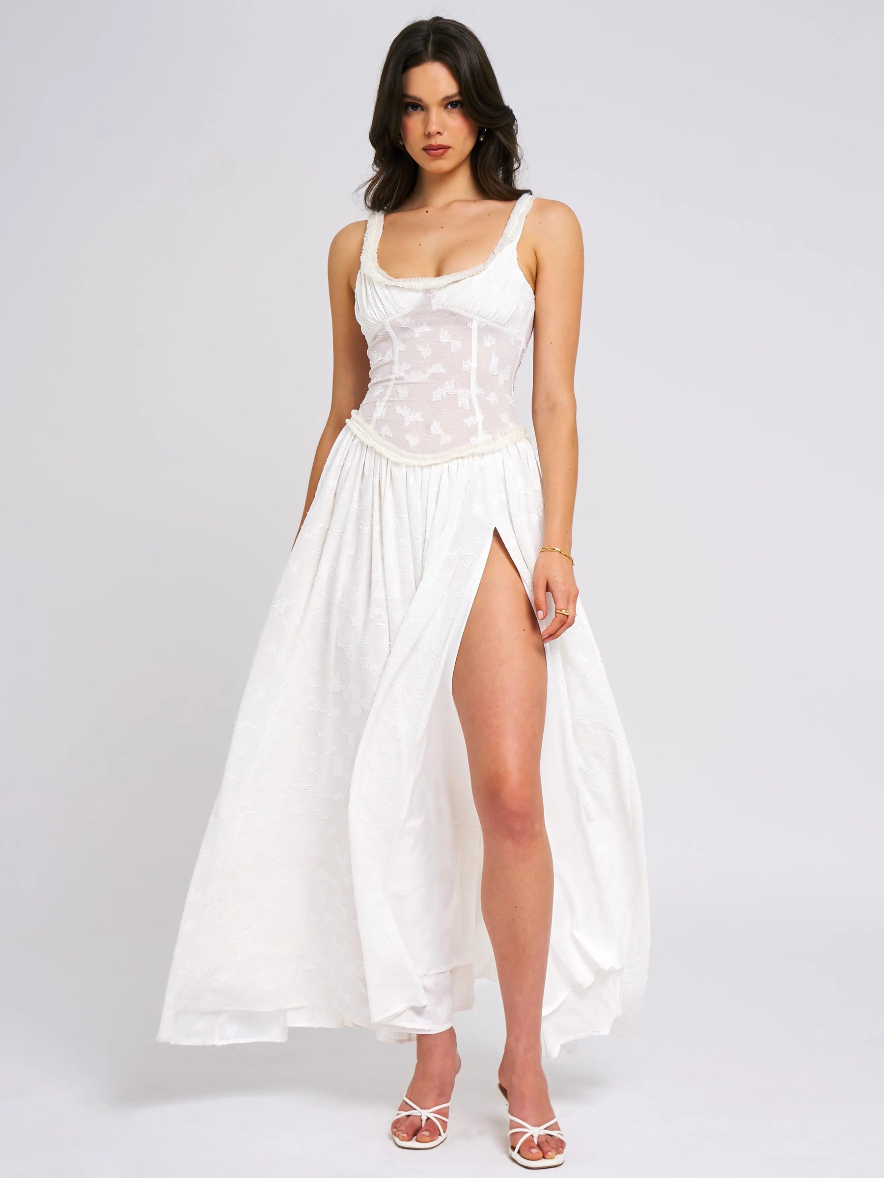 Jarrah™ | High Slit Maxi Dress Claxoria