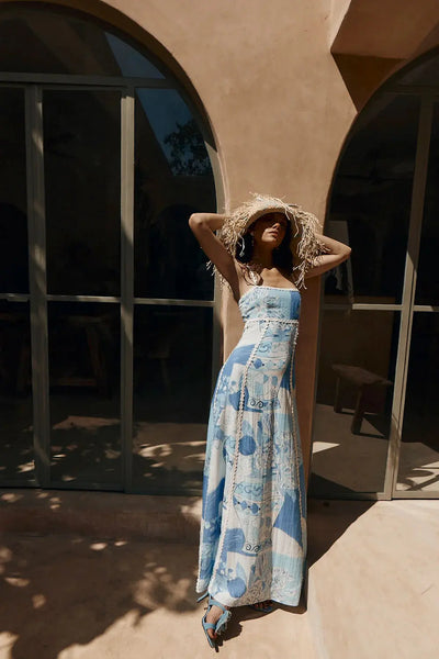 Poppy™ | Patchwork Maxi Dress Claxoria