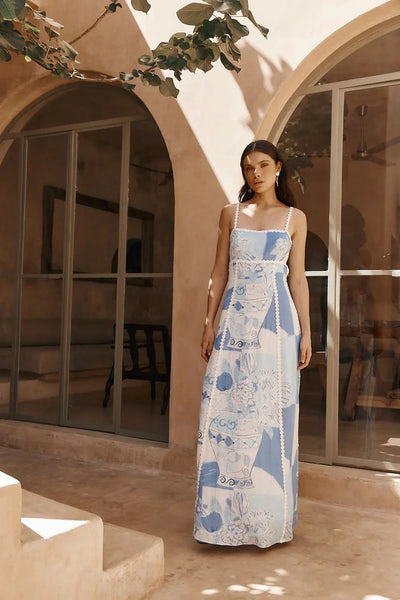 Poppy™ | Patchwork Maxi Dress Claxoria