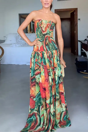 Serenata™ | Ombre Print Swing Maxi Claxoria