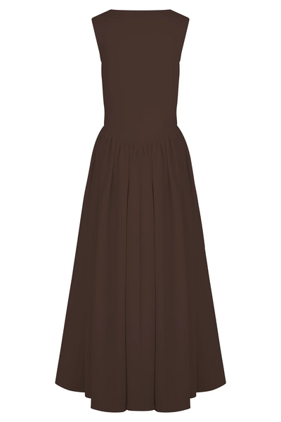 Sorelle - Midi Dress - Cacao Brown miaforde.co